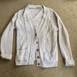 Light gray oversized sweater